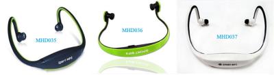 China wireless mp3 sport headphone with fm radio MHD035 MHD036 MHD037 for sale