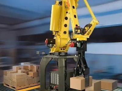 China Pelletizing Industrial Robot Arm Leistung 220V RS232 Kommunikationsanschluss zu verkaufen