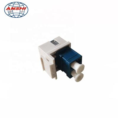 China FTTx Solutions Anshi RJ45 Fiber Optic Accessories LC Singlemode Keystone Coupler for sale