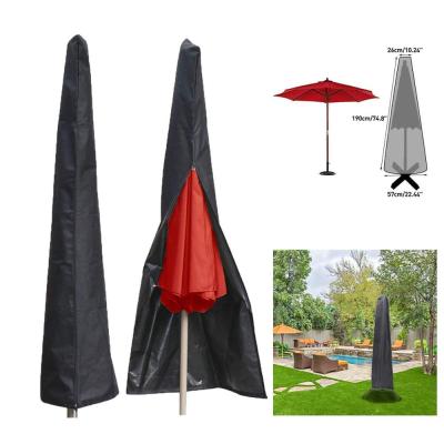 China Outdoor Zipper Umbrella Cover Customized Waterproof Parasol Cover for sale