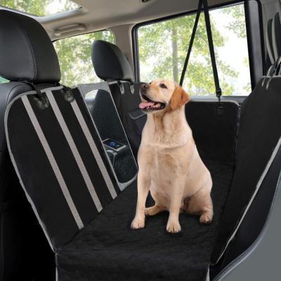 China Waterproof Car Dog Seat Cover PU Liner Pet Travel Hammock Dog Car Seat Cover for sale