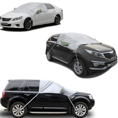 China Exterior Car Half Cover Car Cover Front Window Shade Sun Shield Cushion Winter Snow Ice Frost Protector for sale