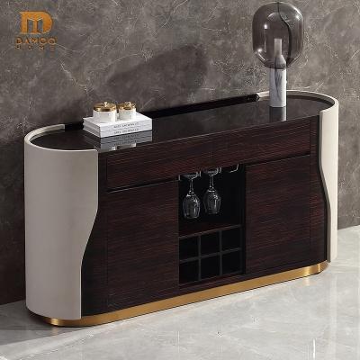 China DAMOO China Design Luxury Classic Black Wooden Sideboard Furniture Sideboard For Dining Room for sale