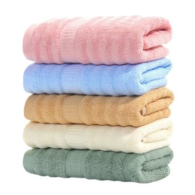 China New Sustainable Jacquard Fiber Jacquard Solid Color Fiber Shower Kid Face Place Towel Sets Baby Kitchen Towel Baby 25*50cm Bamboo Sustainable Bath New for sale