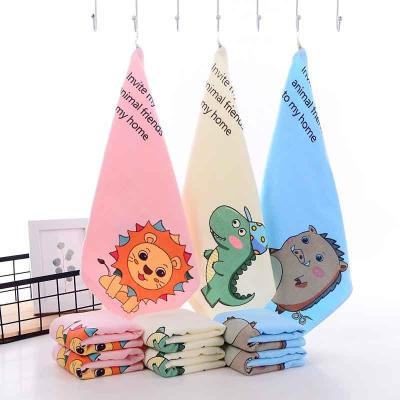 Китай Soft Child Safe Animal Printing And 100%cotton Baby Face Towel Wash Cloth Absorbent Quick Dry Soft Newborn Set продается