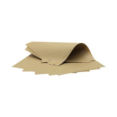 China Wholesale New Design Anti-Curb Kraft Eco-friendly Kraft Wrapping Cushion Paper Sheets Ribbed Kraft Paper for sale