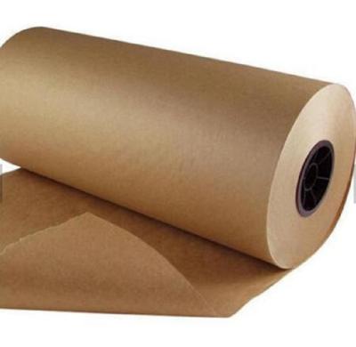 China Biodegradable Brown Paper Jumbo Roll Kraft Liners Test Paper Cardboard For Packaging for sale