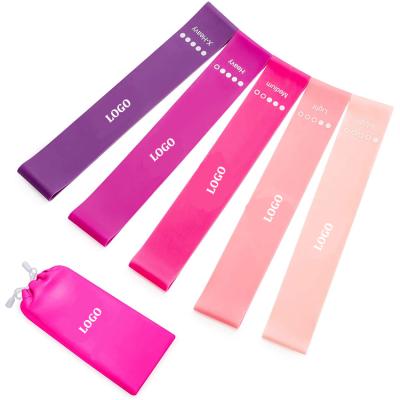 China High Elasticity Wootshu Yoga Flexbands Resistance Loop Exercise Bands Exercise Bands For Home Fitness for sale