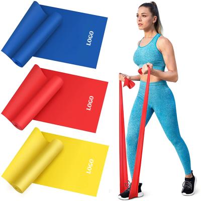 China High elasticity durable high stretch bodybuilding fitness theraband latex yoga band physiotherapy band/resistance band for sale