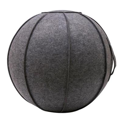 China Round 55cm/22inch Yoga Ball Blanket Fitness Ball Gymnastic Ball With Cartridges Resting Chair for sale