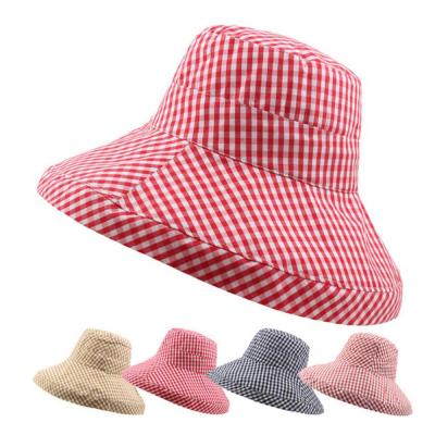 China Outdoor Bucket Hats Cap Girl Fashion Sun Fisherman Bucket Hat Women Double Sided Bucket Hats for sale