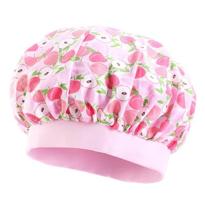 China Cute Striped Cowl Night Sleep Hat for Girls Wide Brim Elastic Boy Kids Satin Turban Head Accessories for sale