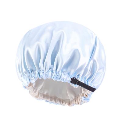 China Fashion Striped Kids Chemo Hat Double Layer Satin Hood Turban Head Cover Girl Night Sleep Hat Adjustable Baby for sale