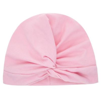 China Striped Twist Cotton Baby Turban Kids Girls Headwear Fashion Infant Knot Turbante for sale