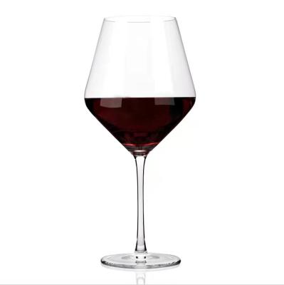 China Cheap custom stocked printing wine glass goblet for wine brand promotion hotel restaurant use for sale