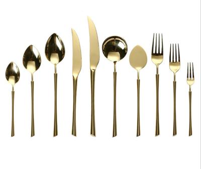 China Besta Sustainable Tableware 304 Stainless Steel Golden Cutlery Set For Party for sale