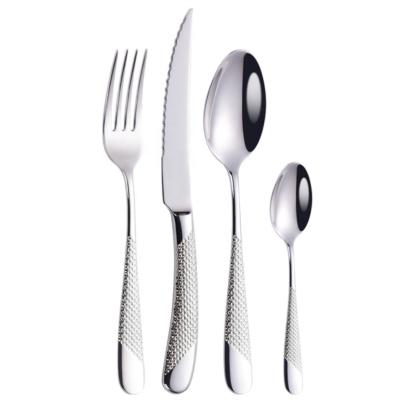 China Silver Tableware DDP Sustainable Besta Metal Cutlery Sets For Dinner for sale