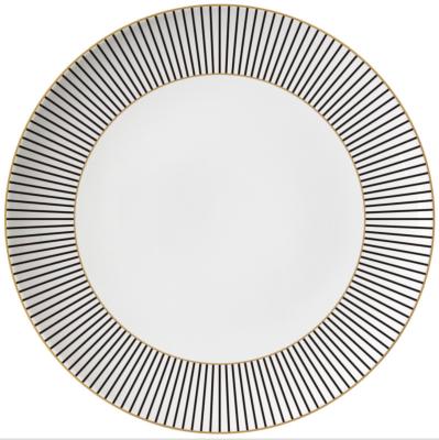 China Sustainable Besta Modern Gold Striped Bone China Trivets For Wedding Party for sale