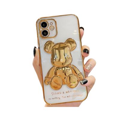 China Shockproof suitable for iPhone 14.13.12.11. X Series, Clad Violence Bear Soft Phone Case for sale