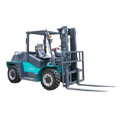 China Building Material Shops All Terrain Forklift 4x4 4000kg Heavy Terrain Forklift With Japanese Engine à venda