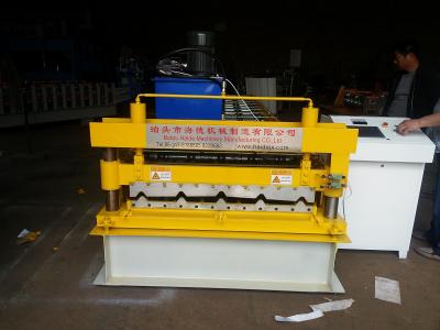 China Trapezoid IBR Tile Roof Panel Roll Forming Machine , Metal Roll Forming Machines for sale