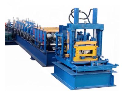 China Galvanized Steel CZ Purlin Roll Forming Machine 400H Beam Frame With Post Cutting for sale