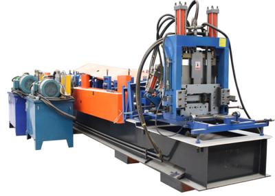 China Automatic CZ Purlin Roll Forming Machine , Carbon Steel Metal Forming Machine 2 Inch Chain for sale