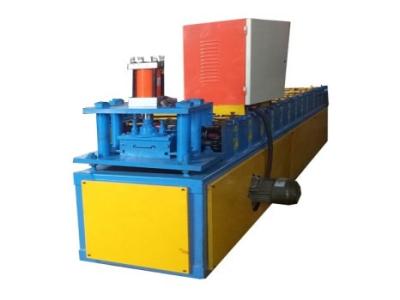 China 14mm Backboard Thickness Shutter Door Roll Forming Machine 15 Rows With Fly Saw for sale