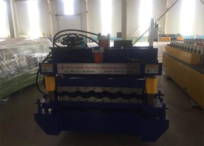 China 5.5kw Glazed Metal Roofing Machine Roof Panle Roll Forming Machine With 13 Rollers Rows for sale