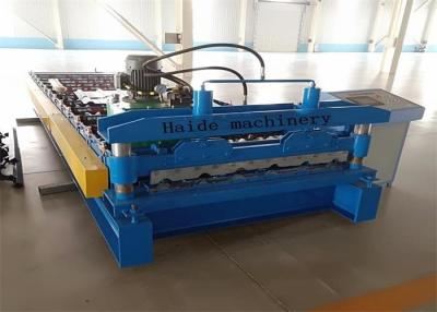 China 1000mm Galvanized Metal Roof Panel Roll Forming Machine 50Hz PLC Control for sale