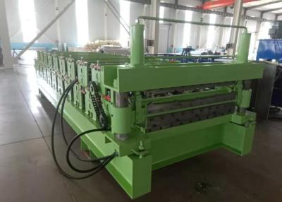 China 4Kw IBR Profile Double Layer Sheet Metal Roll Forming Machine Pillars Guide for sale