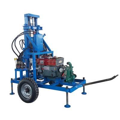 China Factory Outstanding Quality 100M Small Portable Diesel Hydraulic Water Well Drilling Rig Machine for sale