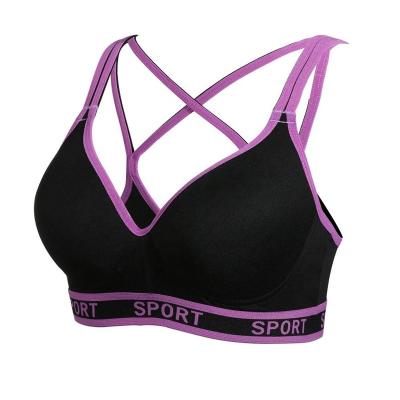 China Antibacterial Yoga Bra Top Wholesale Fitness Cross Back Sports Bra Wear for sale