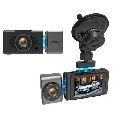 중국 2.35 Inch Magnetic Detachable Car DVR Dual Lens Car DVR Design FHD 1080p In-car Private Black Box Car Mount Dashcam H6 Max 판매용