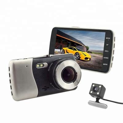 중국 Vehicle Mounted Camera 4 Inch IPS Full HD Viewing Screen Vehicle Mounted Recorder Novatek 96658 Front Car Dual Lens Camera 1080p Car Travel Camera 판매용