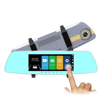 China 7.0 Inch Touch Screen Car Dashboard Video Recorder Generalplus Rearview Mirror Car Dash Camera L103 HD Driving Recorder Camera for sale