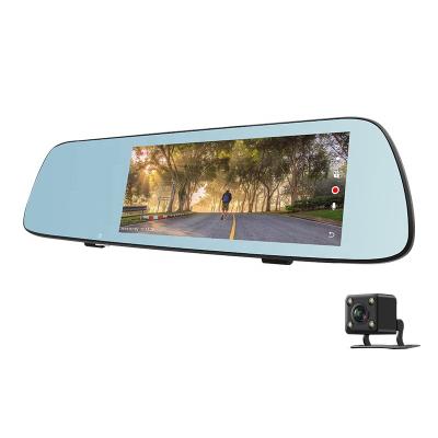 Chine Dual Lens Car Camera 7.0 Inch IPS Capacitive Touch Screen Car Rearmirror Mounted Camera Night Vision Car Travel Camera Automotive Dash Camera à vendre