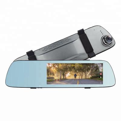 China Optional Wifi / Dual Lens Mirror DVR 1080P Dash Camera T709 Rear Lens With 7.0 IPS Touch Screen for sale