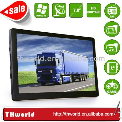 중국 2014 automotive hot sale 7 inch truck sat nav with whole EU truck map 판매용