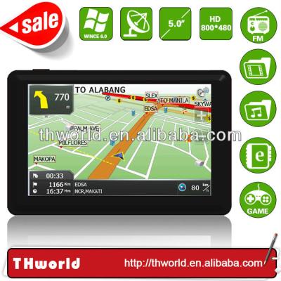 中国 Motor vehicle wholesale control no. 5 Inch SAT NAV Satellite Navigator Model K50 With MSB 2531 CPU 800MHz 4GB Memory 販売のため