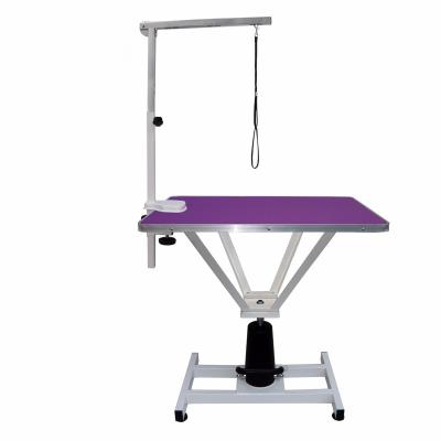 China Sustainable Good Quality Pet Grooming Stainless Steel Hydraulic Arm Household Lifting Table for sale