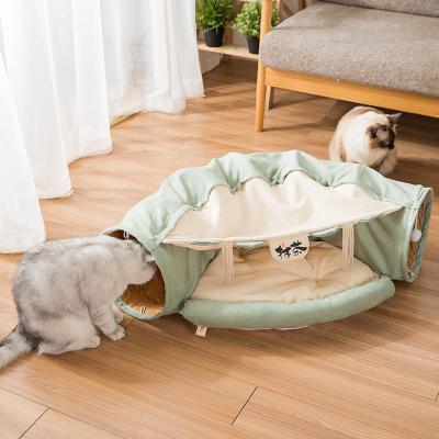 China New Summer Sale Breathable Spring Cat Tunnel Cat Tunnel Nest Toy Foldable Hot Bed for sale