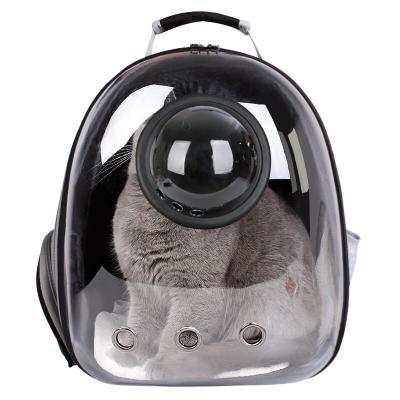 China Full Pet Space Cat Portable Outing Dog Travel Backpack Bag Breathable Transparent Exquisite Appearance for sale