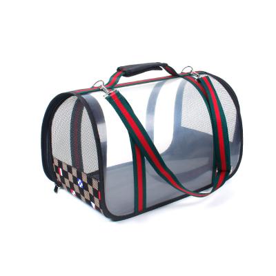 China New Fashion Pet Car Cage Portable Foldable Breathable Dog Outing Carry Bag for sale