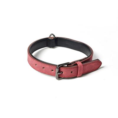 China New Style Hot Dog Collar Personalized High-Grade Frosted Galvanized Alloy Anti-Rust Buckle Adjustable Dog Collar for sale