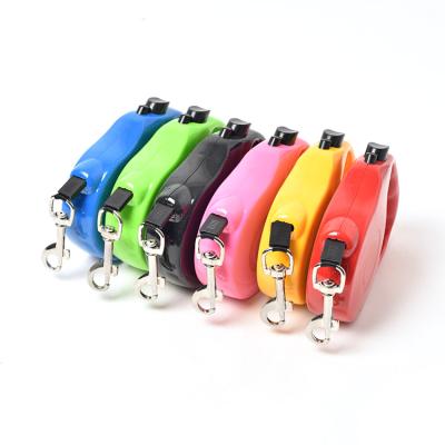 China Custom Pet Supplies Automatic Retractable Small Medium Portable Dog Leash Dog Tractor Walking Supplies for sale