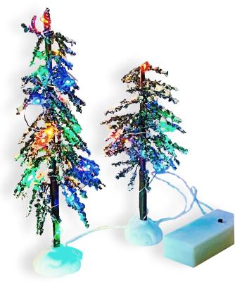 China Europe Fiber Optic LED Adapters Christmas Village Trees For Accessories for sale