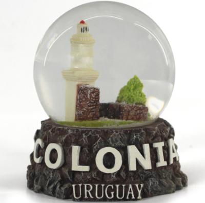 China Custom Europe Gifts Colonia Uruguay Souvenirs Snowball Snow Globe for sale