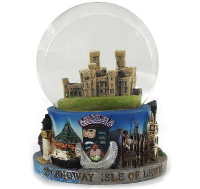 China Europe customized stornoway snow globe island custom lews souvenirs conch snowball gifts for sale