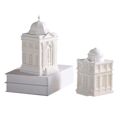 China America Home Decoration Resin Building 3D Model Castle Miniature Items For Pig Money Bank for sale